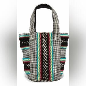 Rebecca Minkoff Alhombra Tweed Stripes Woven Tote
